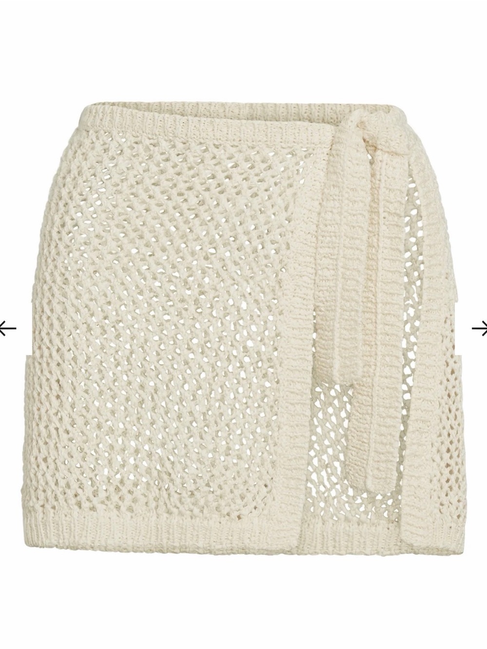 MONDAY SWIMWEAR SANTA MARTA SARONG - IVORY PETIT CROCHET- size P